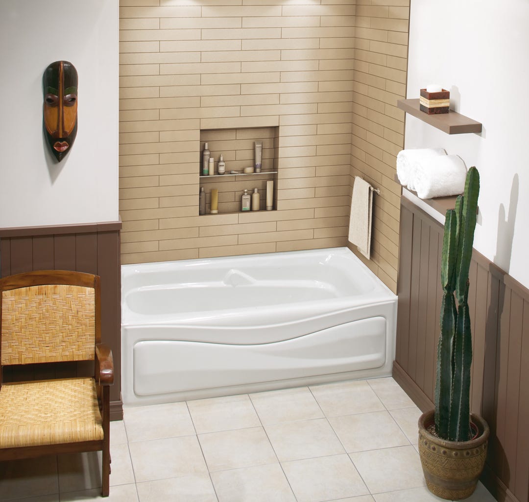 Bathtub Acrylic-Integral Apron/Tiling Flange, Left Drain