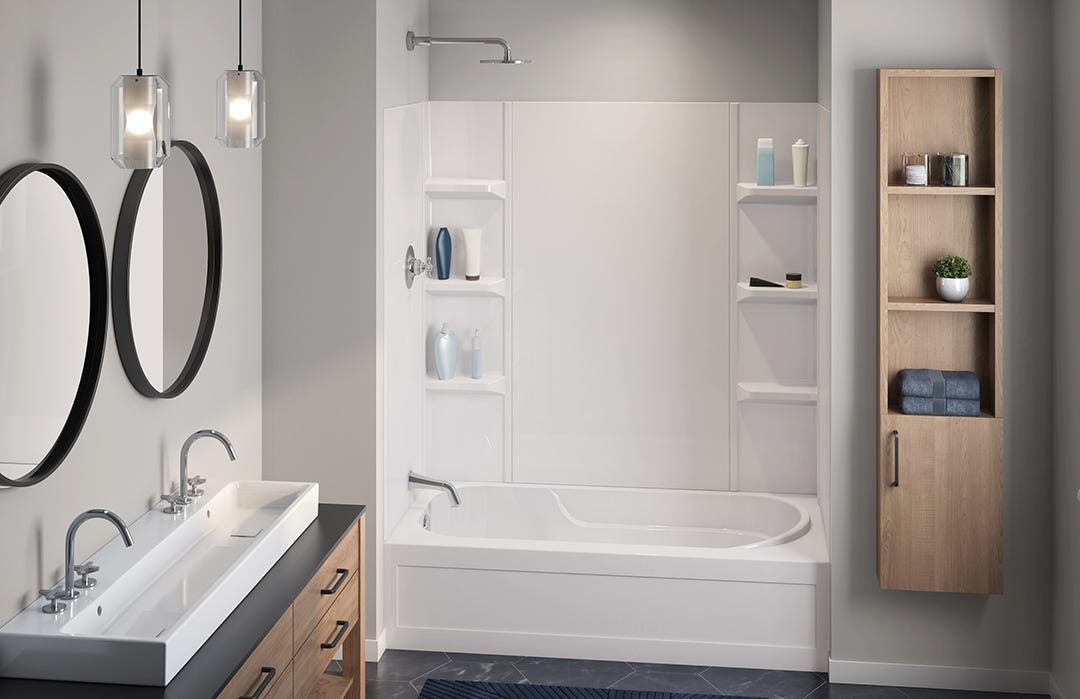 Bathtub walls 58 in.
