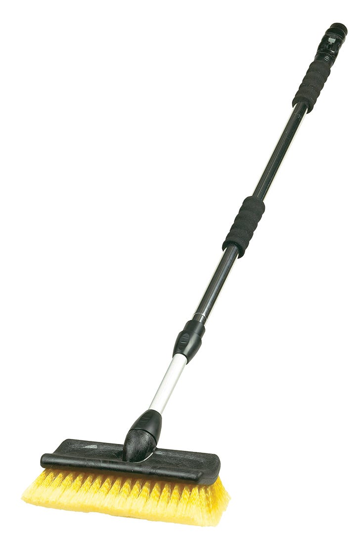 Bi-Level Brush With Extension Pole