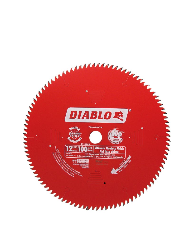 Ultimate polished finish saw blade for slide miter saw
