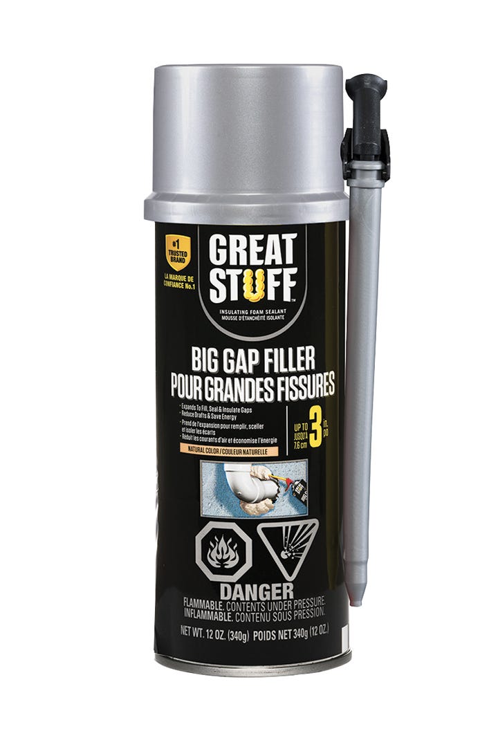 Insulating Sealant Foam, Large Cracks, 340 g