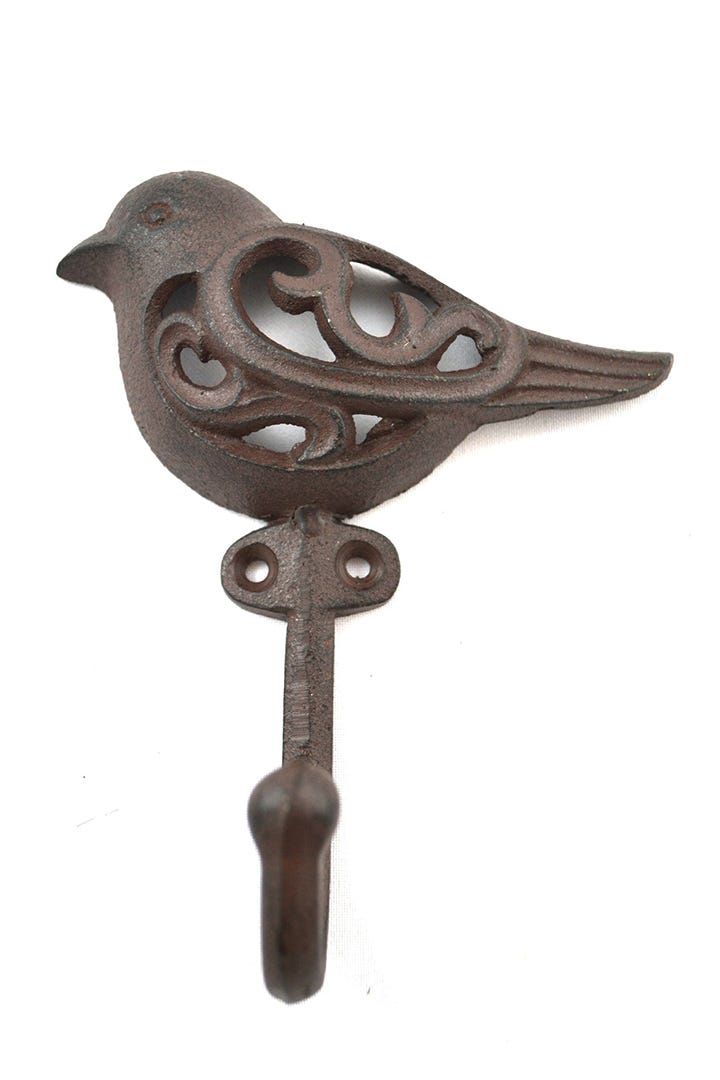 Bird Hook 12-in. X 15-in. X 5-in., Cast Iron Brown