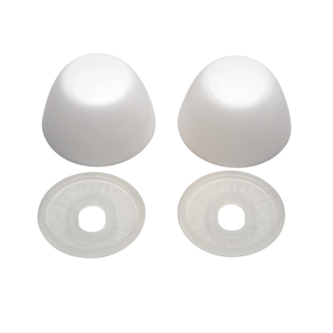 Bolt and screw cap for toilet - plastic