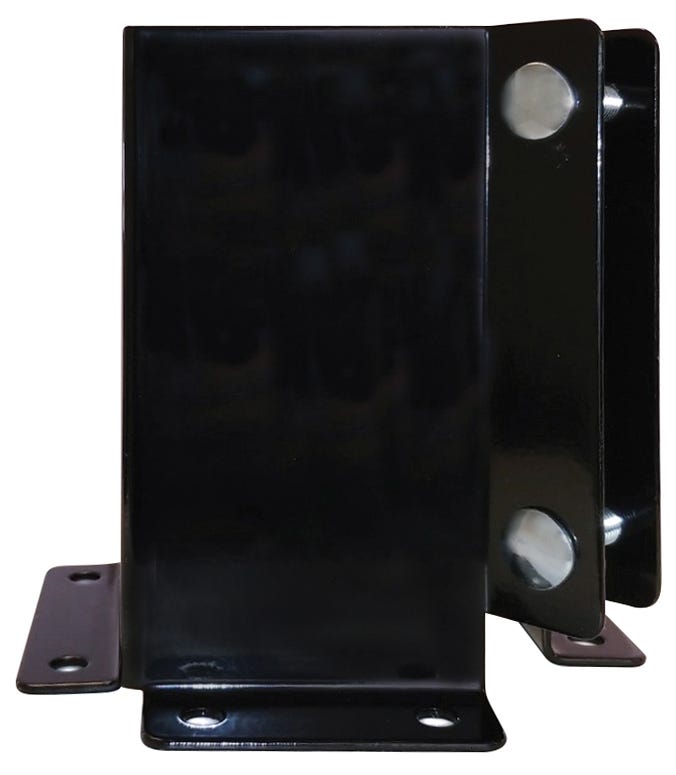 Bolt Spike Head Steel Base to Attach A Square Post, 4-in. X 4-in.
