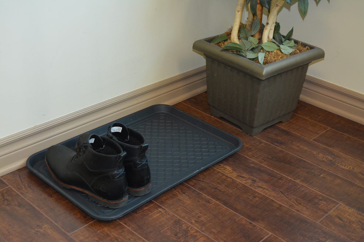 TECHNO BOOTS Boots Tray, 23.75 in. x 15.75 in. x 1 in., Black