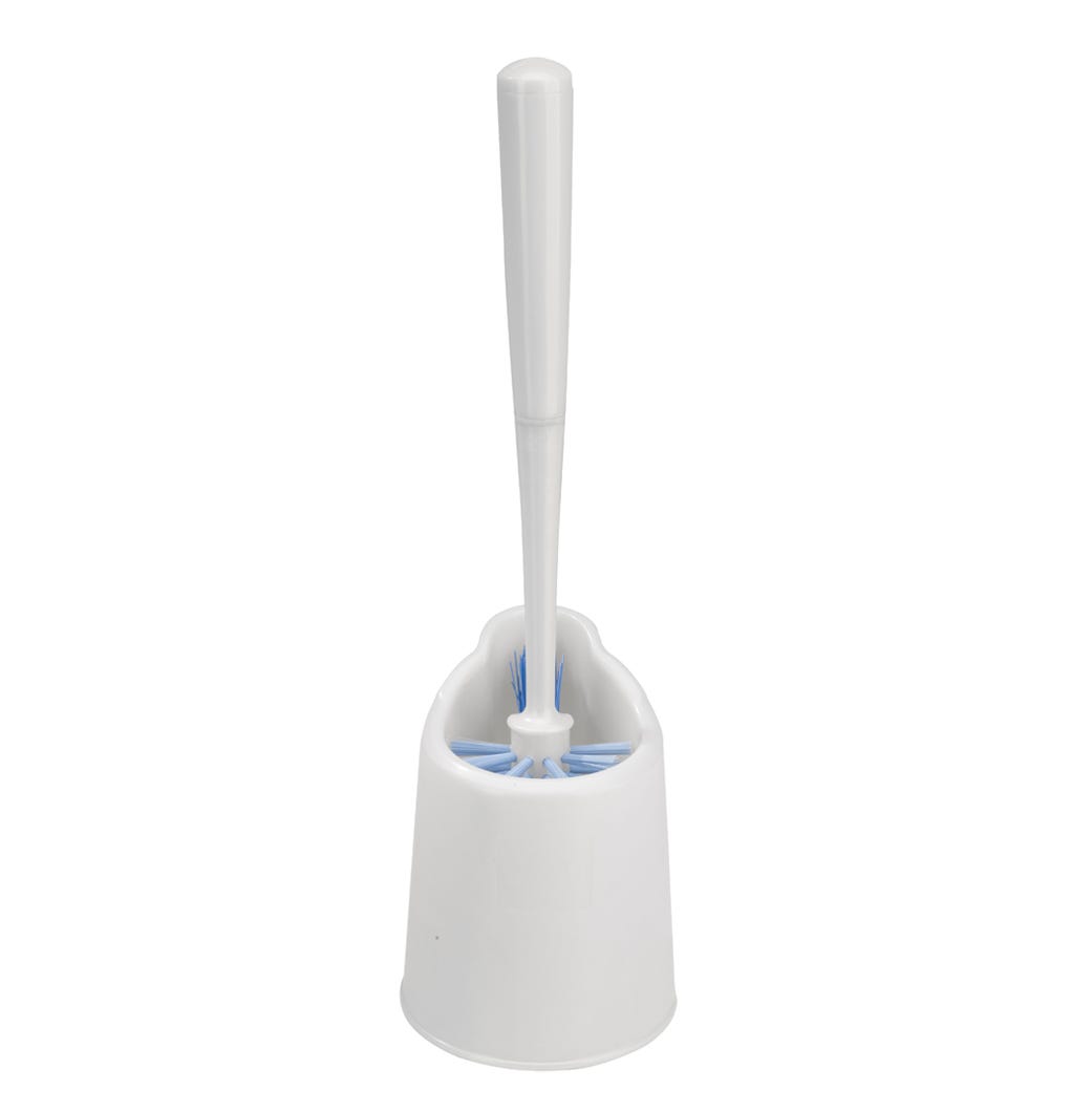 Deluxe Toilet Brush with Caddy, Powerfibres