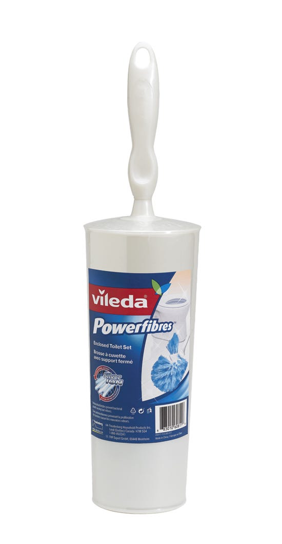 Toilet Brush with Closed Caddy, Powerfibres