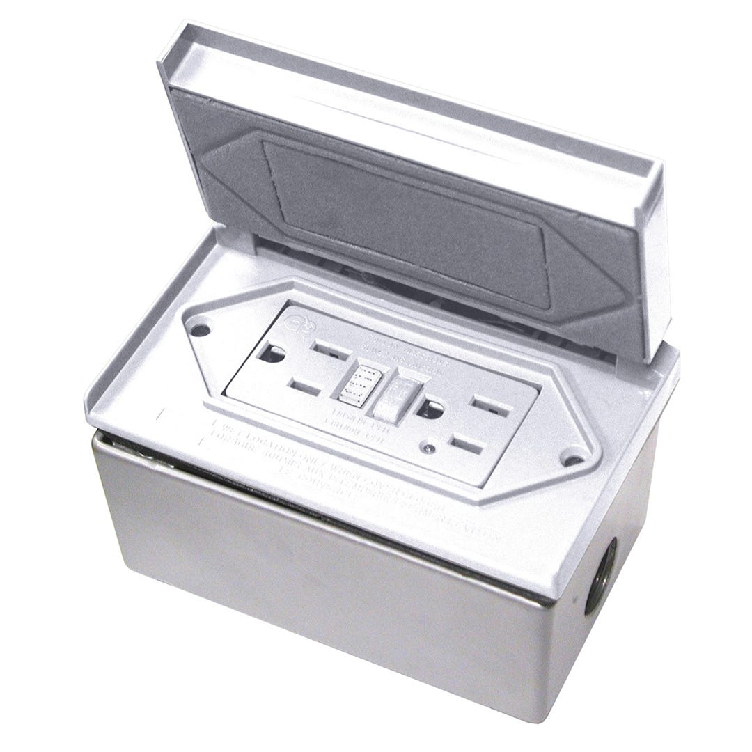 Box kit gfi - weatherproof outdoor receptacles