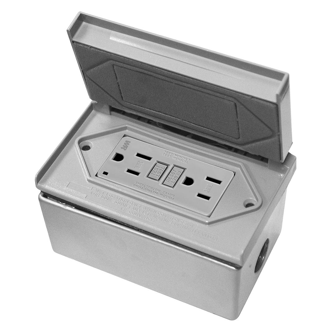 Box kit gfi - weatherproof outdoor receptacles