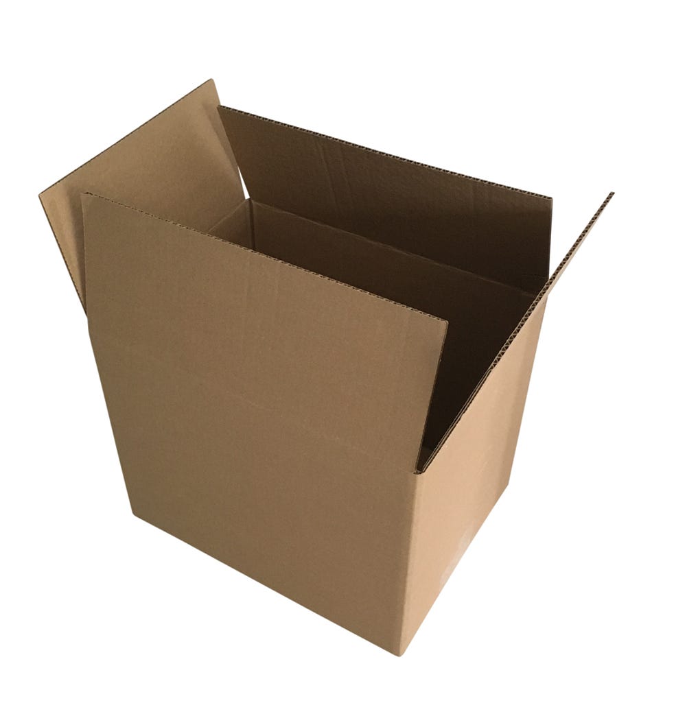 Boxboard Boxes, Recycled Corrugated, 5/Pack