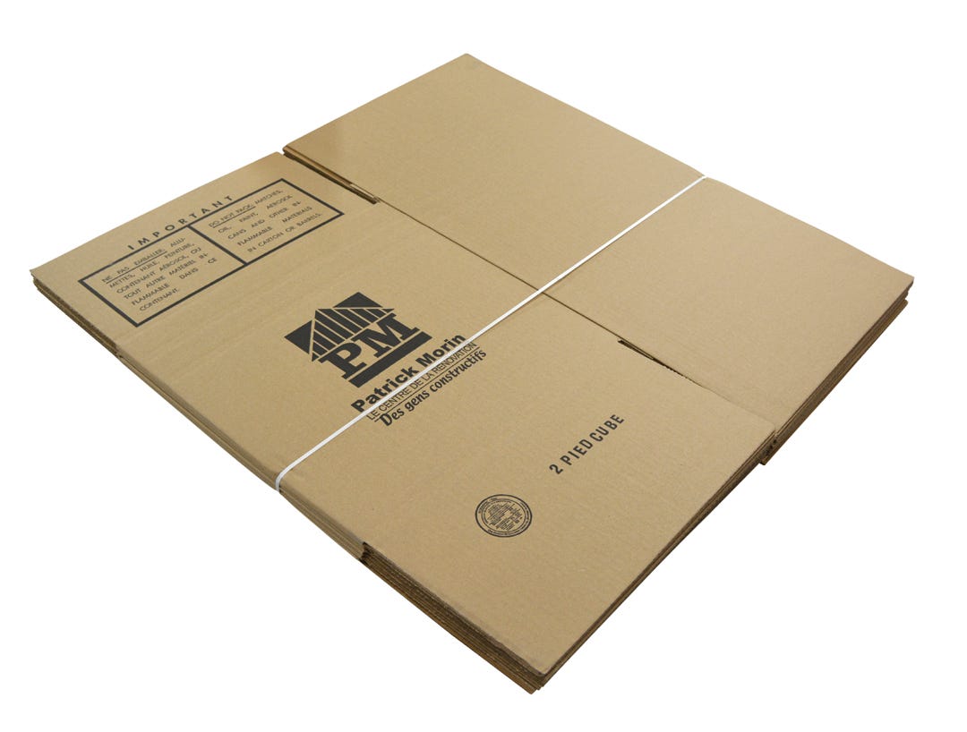 Boxboard Boxes, Recycled Corrugated, 5/Pack