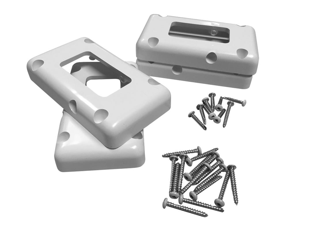 Bracket in pvc for wall / column