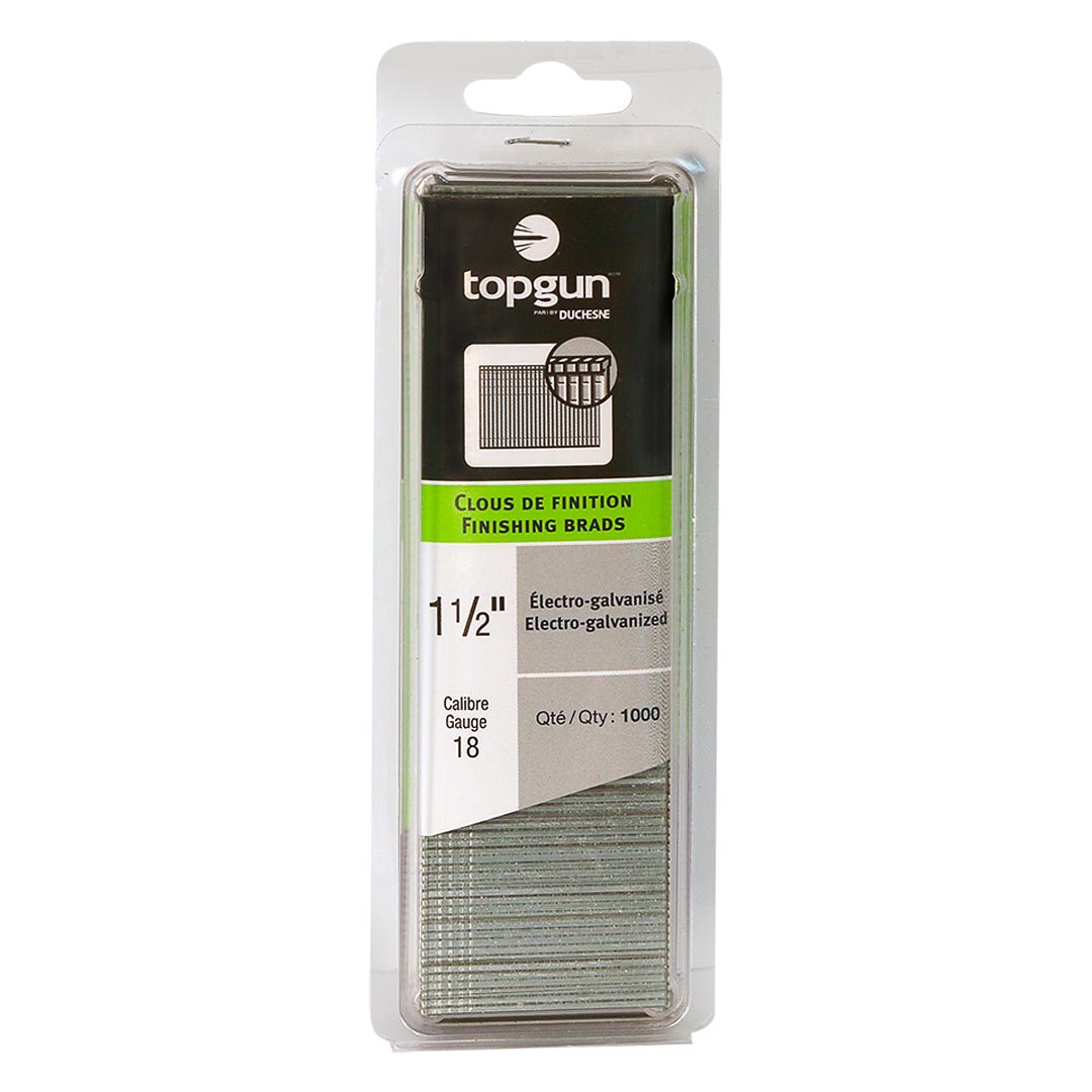 Brad Nails, 18 Ga, 1-1/2 in., 1000/Pack