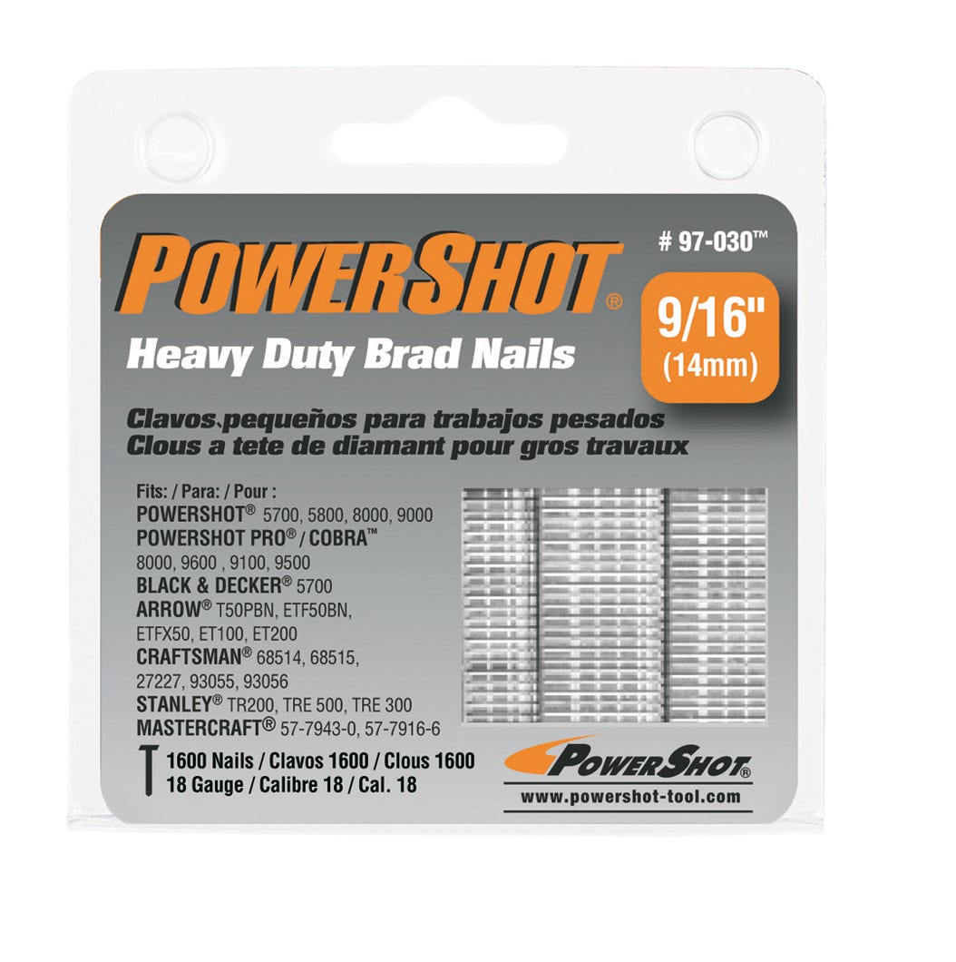 Brad Nails Heavy Duty, 9/16-in.