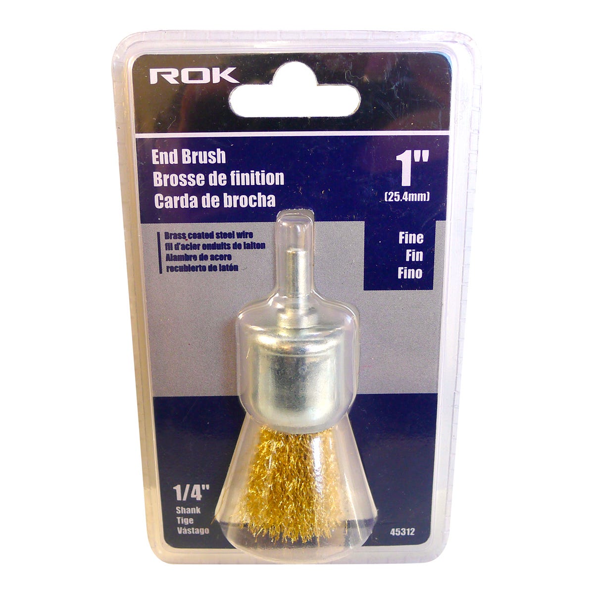 Brass End Brush Fine, 1-in.