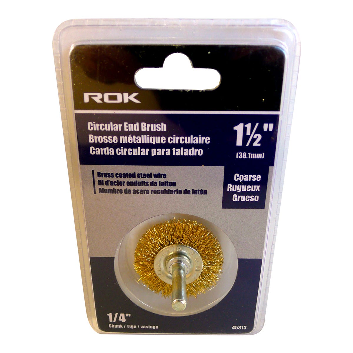 Brass End Circular Brush Coarse, 1-1/2-in.
