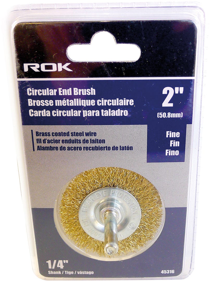 Brass End Circular Brush Fine, 1-1/2-in.