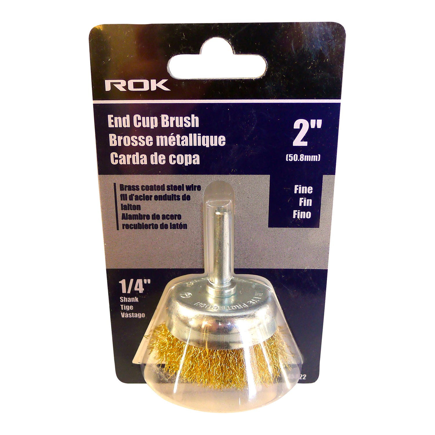 Brass End Cup Brush Fine, 2-in.