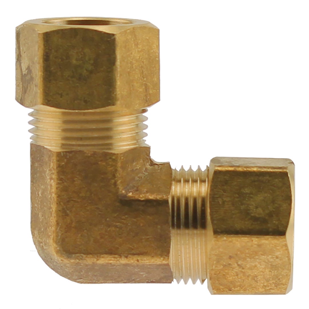 Brass Fitting Compression Elbow, 5/8-in.