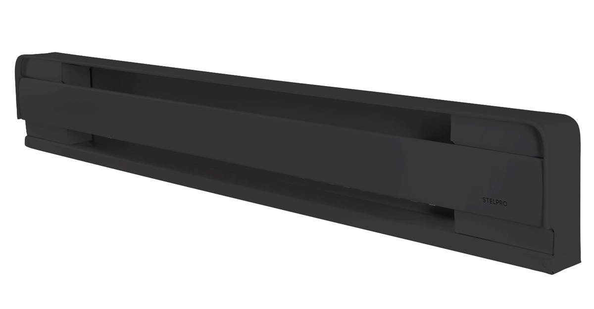 BRAVA(B) Electric Baseboard, 37 5/8 in., 750W, Black