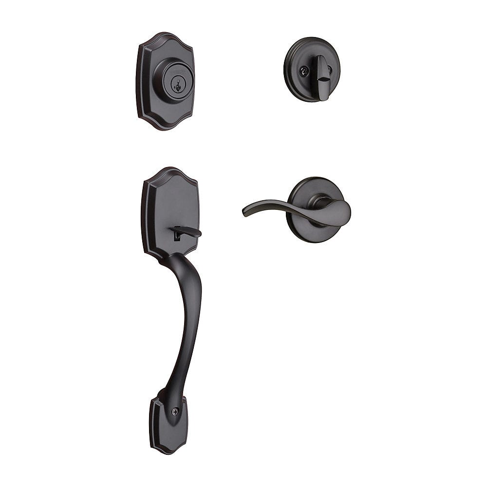 Brentwood X Belmont Entry Handleset, Matte Black