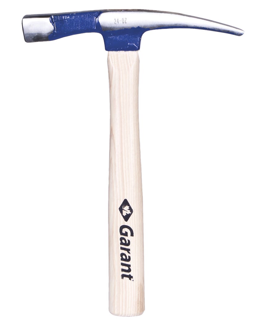 Brick Hammer Varnished Hickory Handle 12-in., 24 Oz
