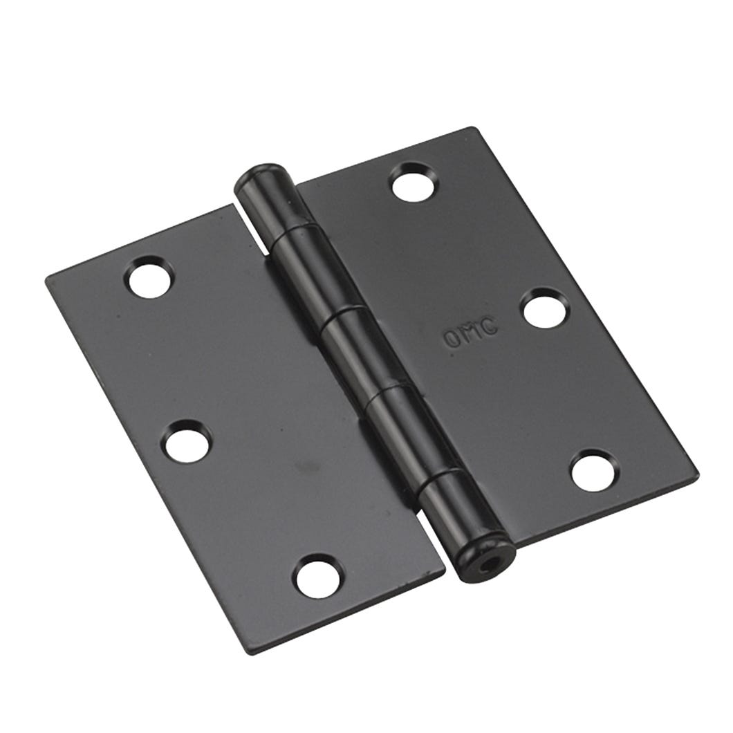 Broad butt hinge loose pin square corner 3 1/2 in x 3 1/2 in