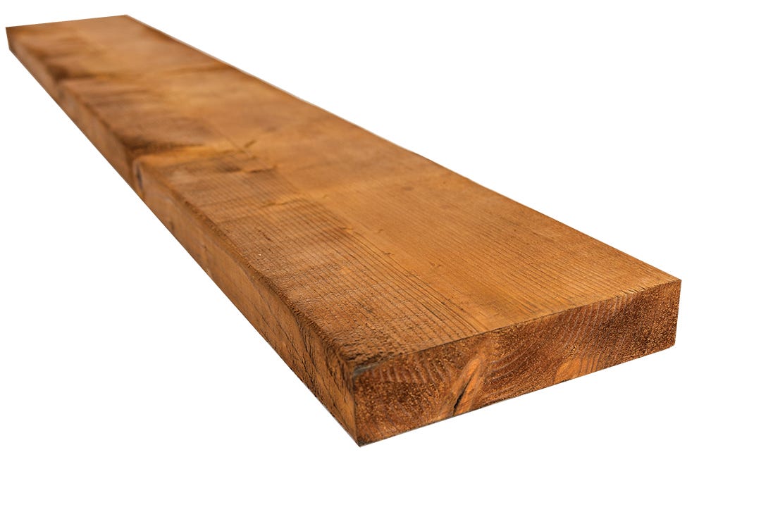 Brown treated wood 2 x 8 x 12