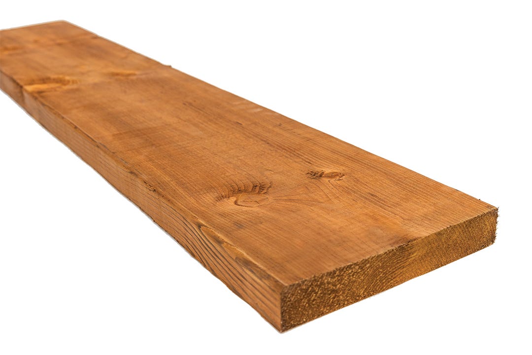Brown treated wood 2 x 10 x 12