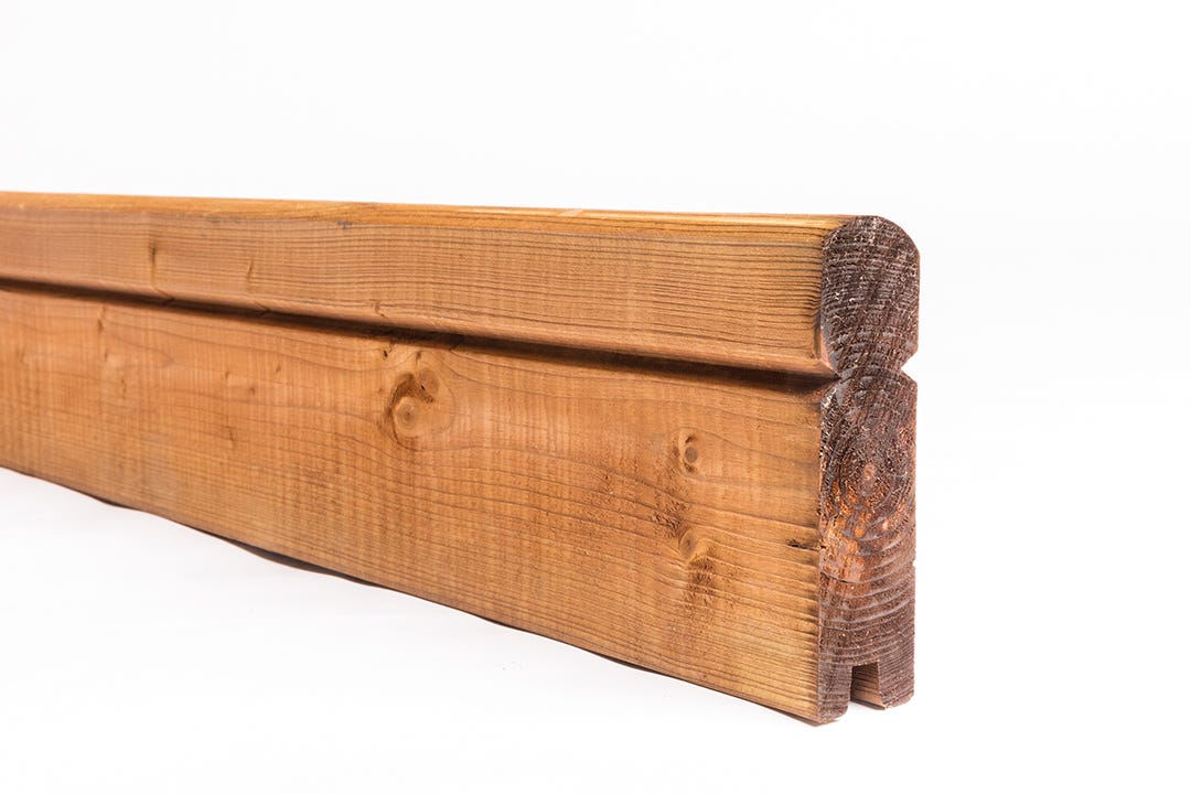Brown treated wood ramp 2 x 6 x 8