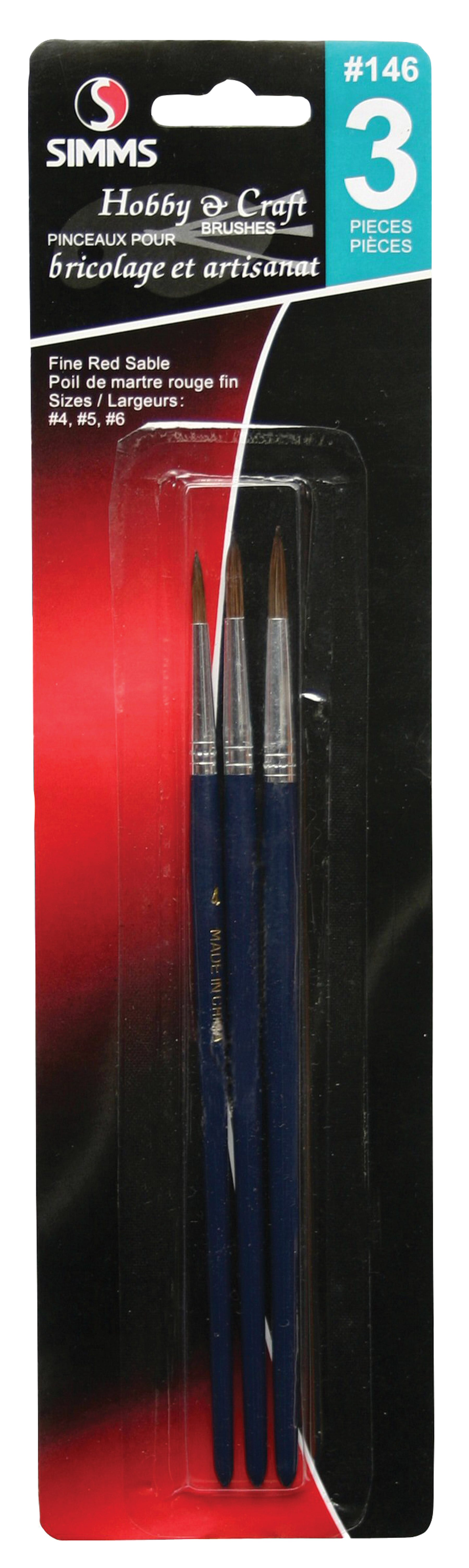 Brush hobby craft, 3/Pack