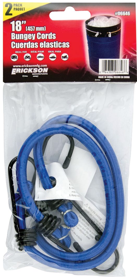 Bungey Cords, 18-in.