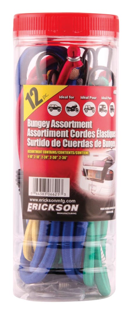 Bungey cords assortment with hooks
