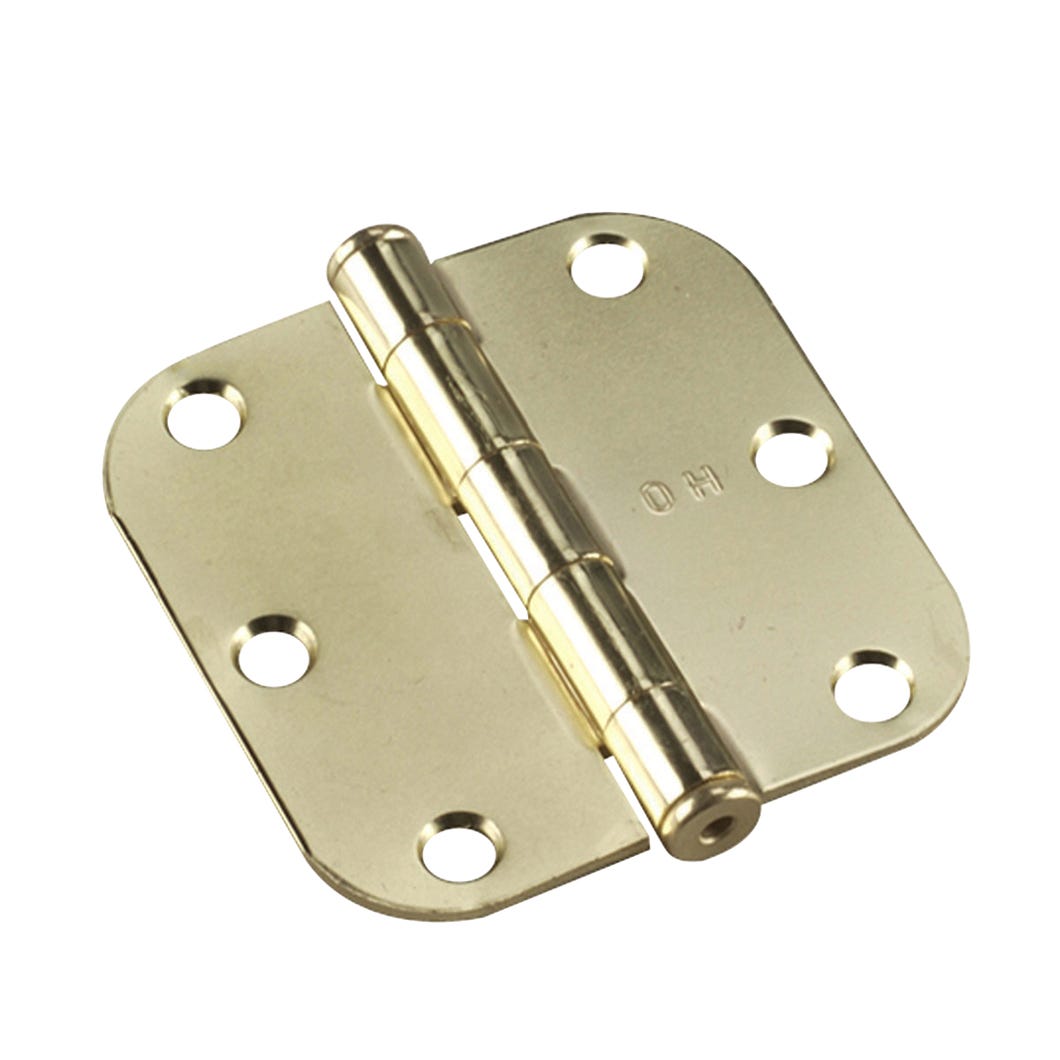 Butt Hinge Round Corner 5/18, 3 1/2-in. X 3 1/2-in.