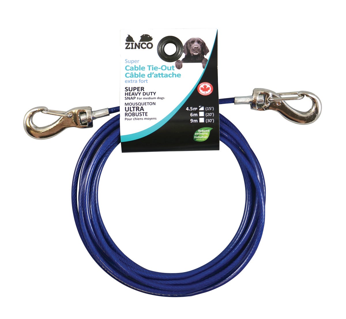 Cable Tie-Out for Small Dog , 15-ft.