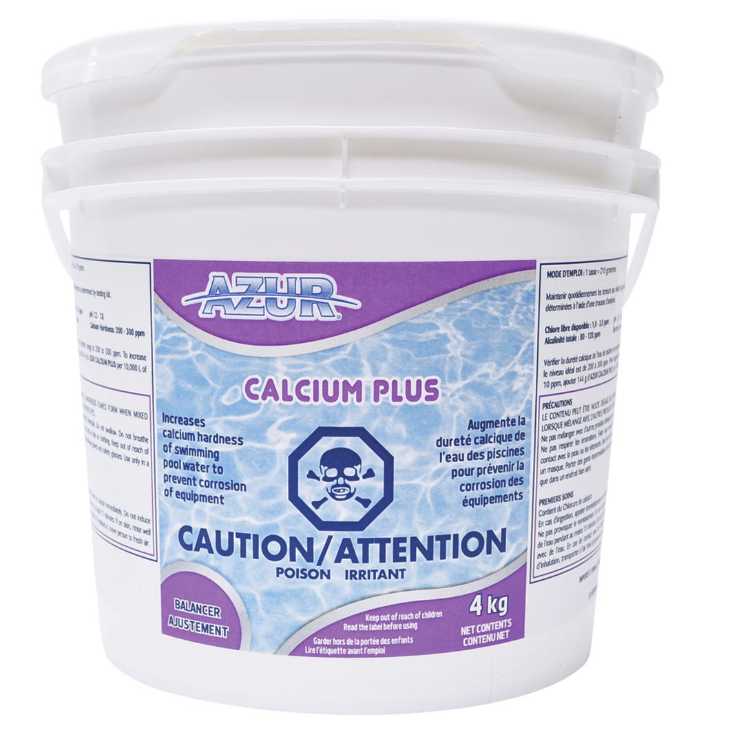 Calcium Plus for Swimming Pool Water, Azur, 4 kg