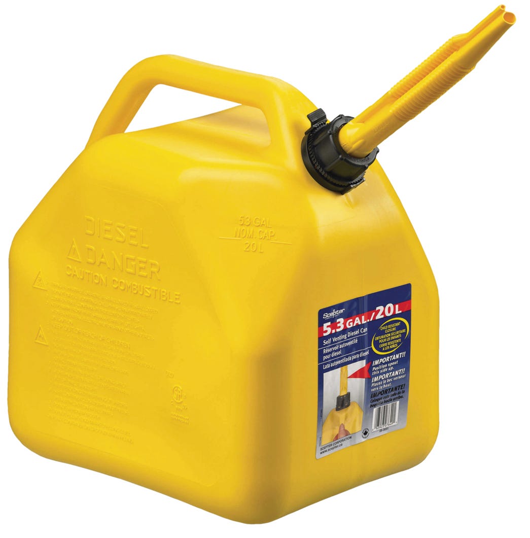 Self-ventilated Diesel Fuel Can