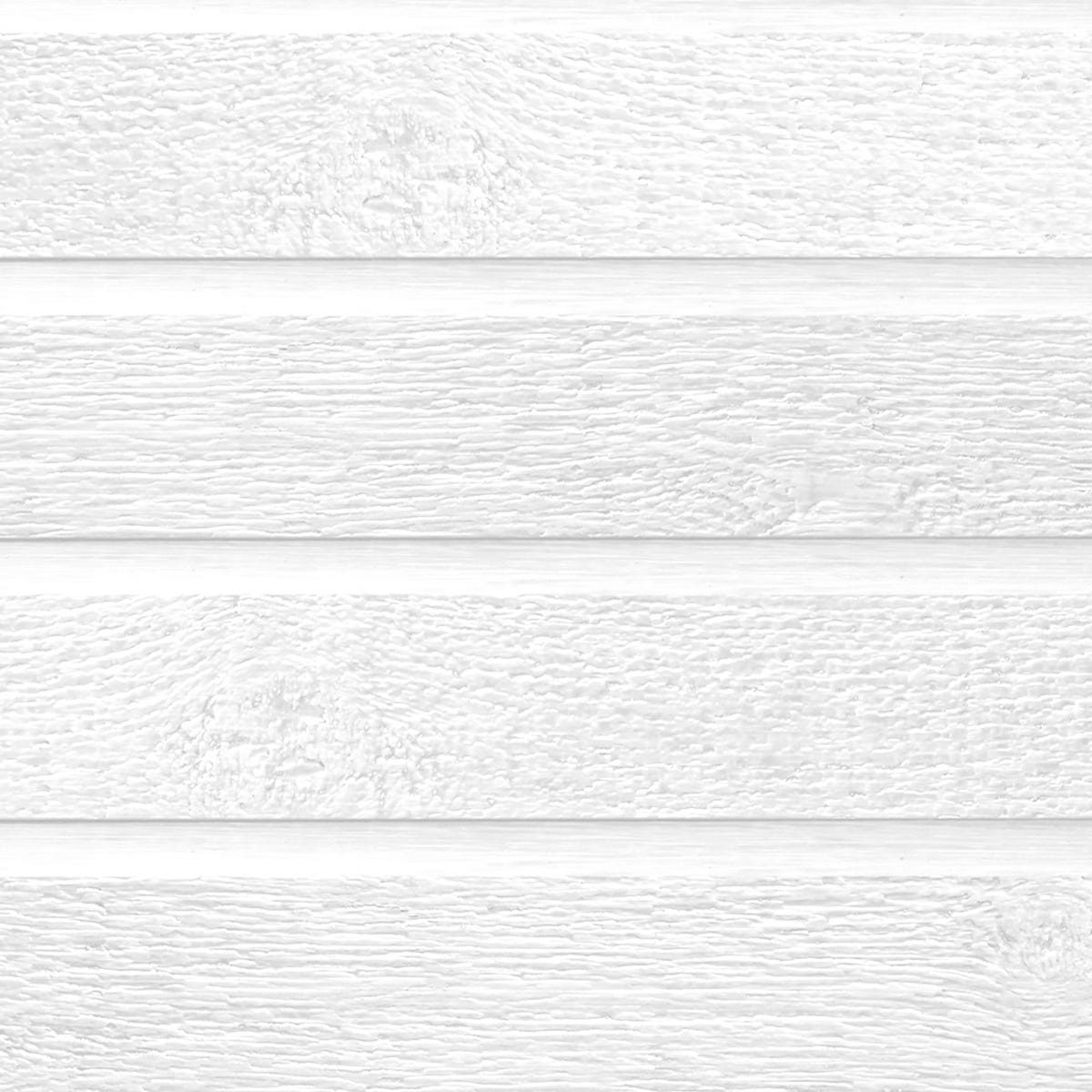CanExel Horizontal Outdoor Siding, White, Ridgewood D-5