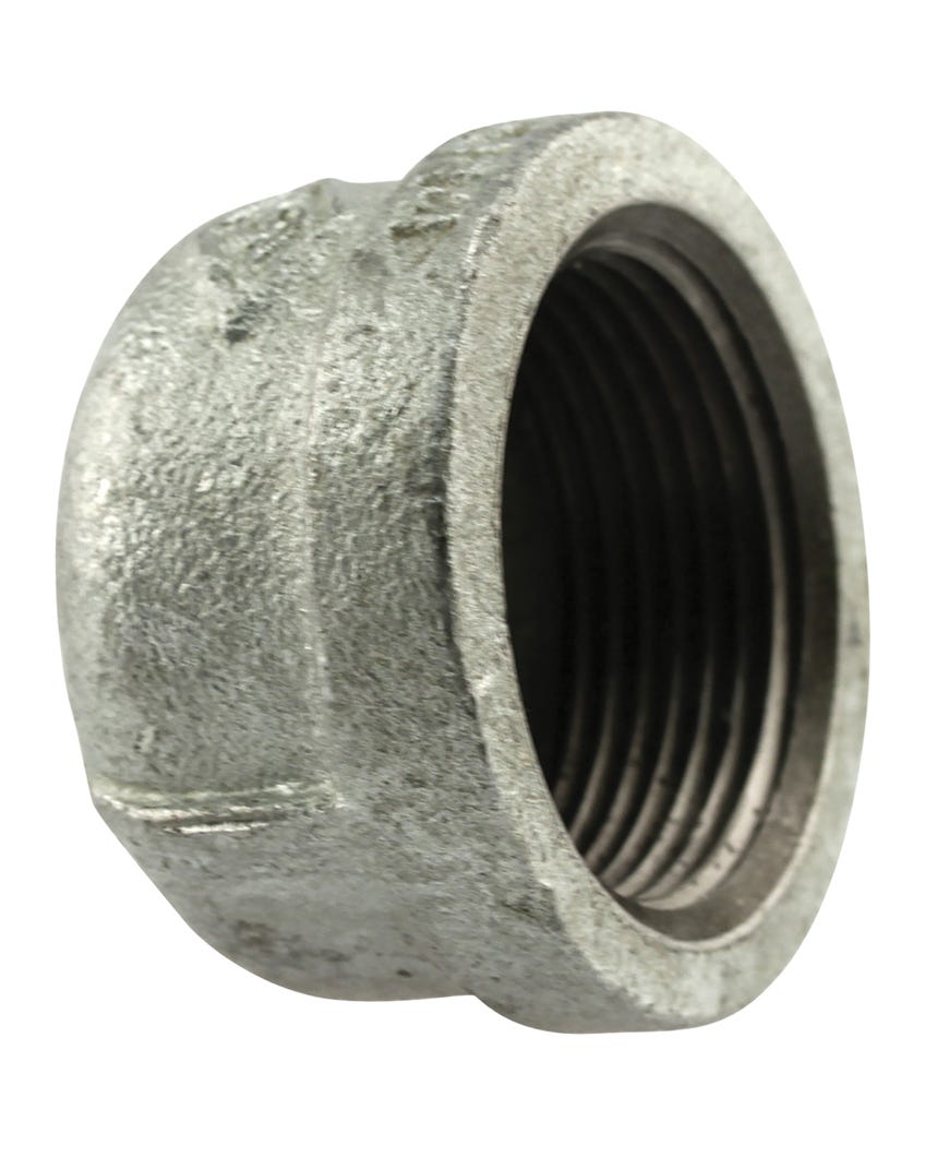 Galvanized Cap, Lead-Free, 1/2-in.