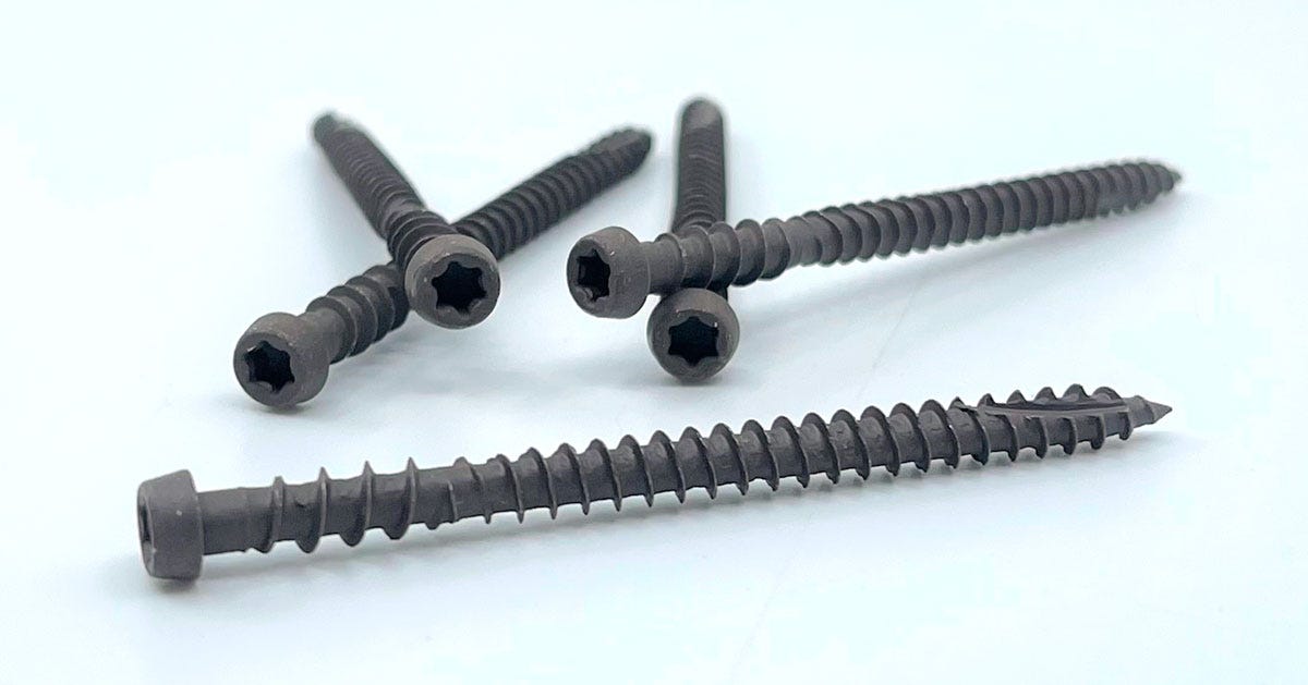 Cap-Tor screw, Trex, 2-3/4 in., Coastal Bluff, 100/box