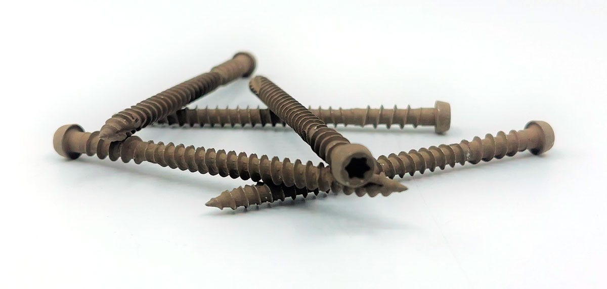 Cap-Tor screw, Trex, 2-3/4 in., Toasted Sand, 100/box