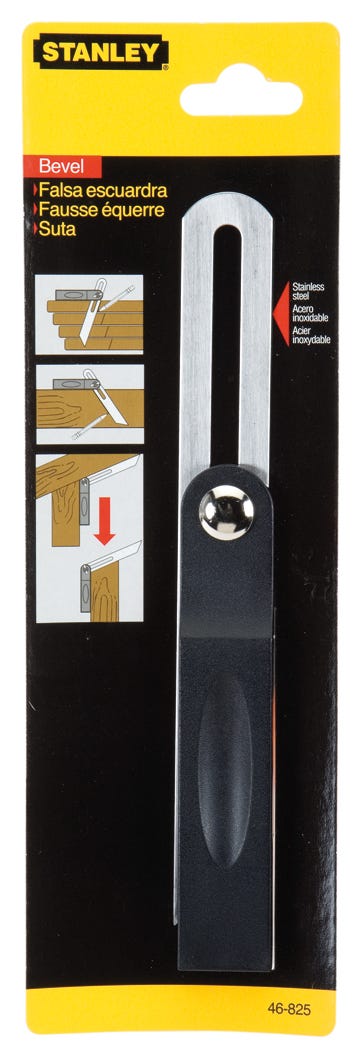 Carpenter's t-bevel stainless-steel blade