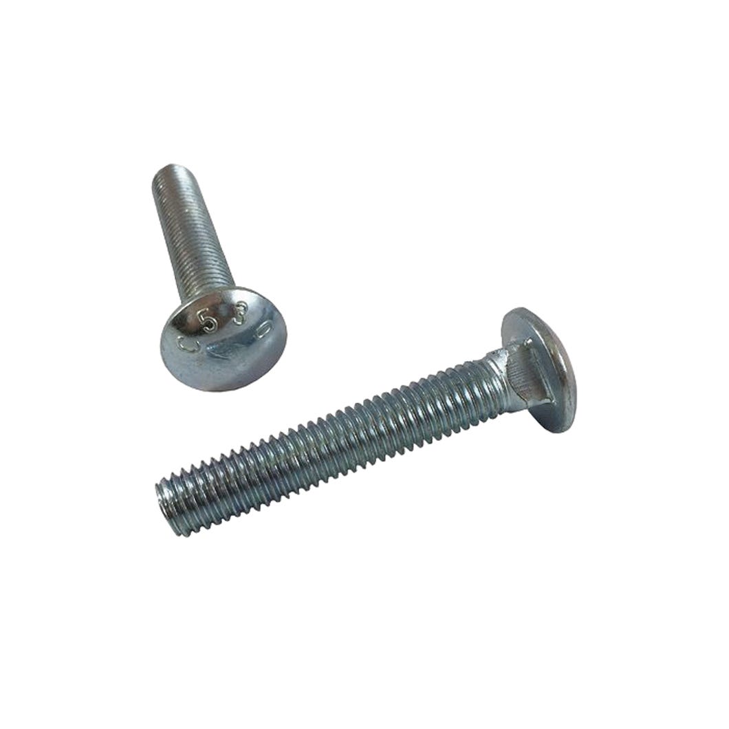 Carriage Bolt, Pan Head, Zinc, 3/8-in. X 3-in., 50/Pack