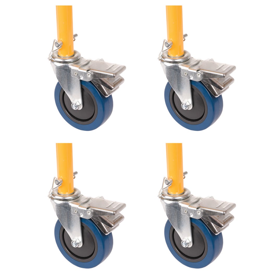 4" Mini Caster with Locking Pin, 4-pack