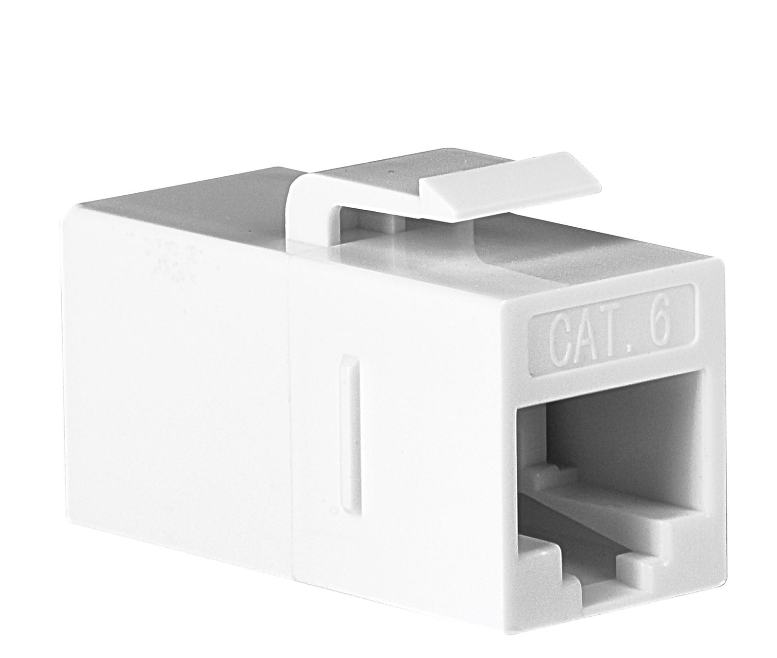 Cat 5E/6-in. Line Coupler, White    