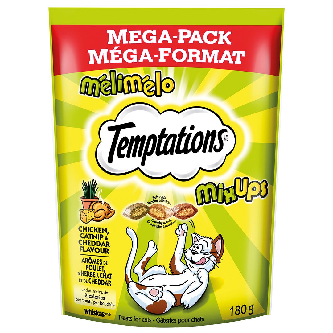 MELIMELO Cat Treats, Catnip and Chicken/Cheese Flavor, 180 g