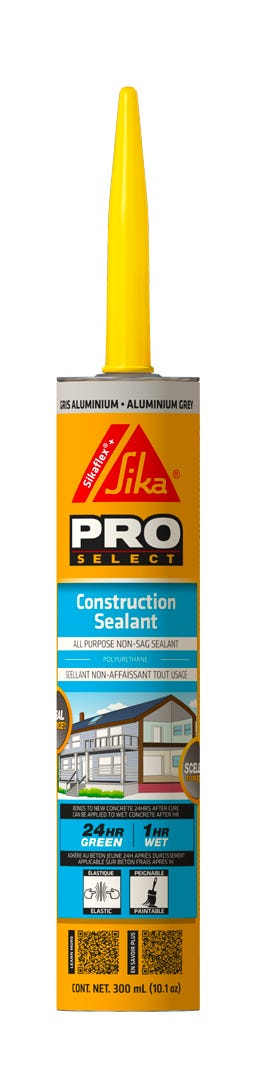 SIKAFLEX All-Purpose Non-Sag Sealant, 300 ml, Grey Aluminum
