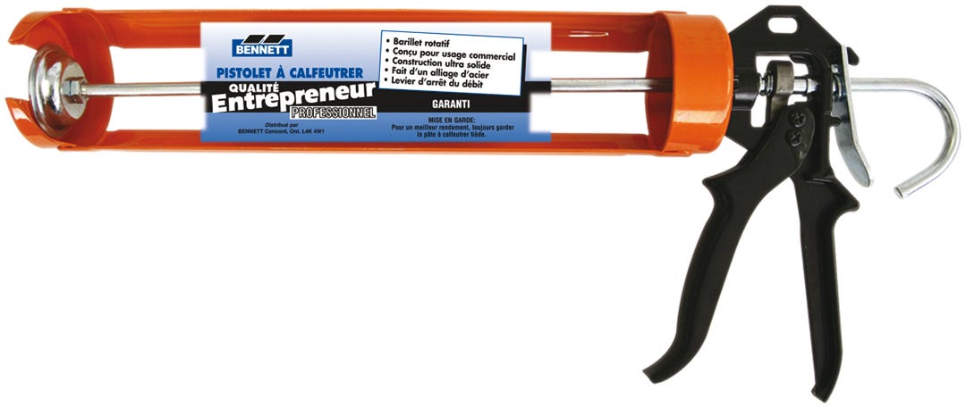 Caulking Gun Rotating Barrel Push Lever