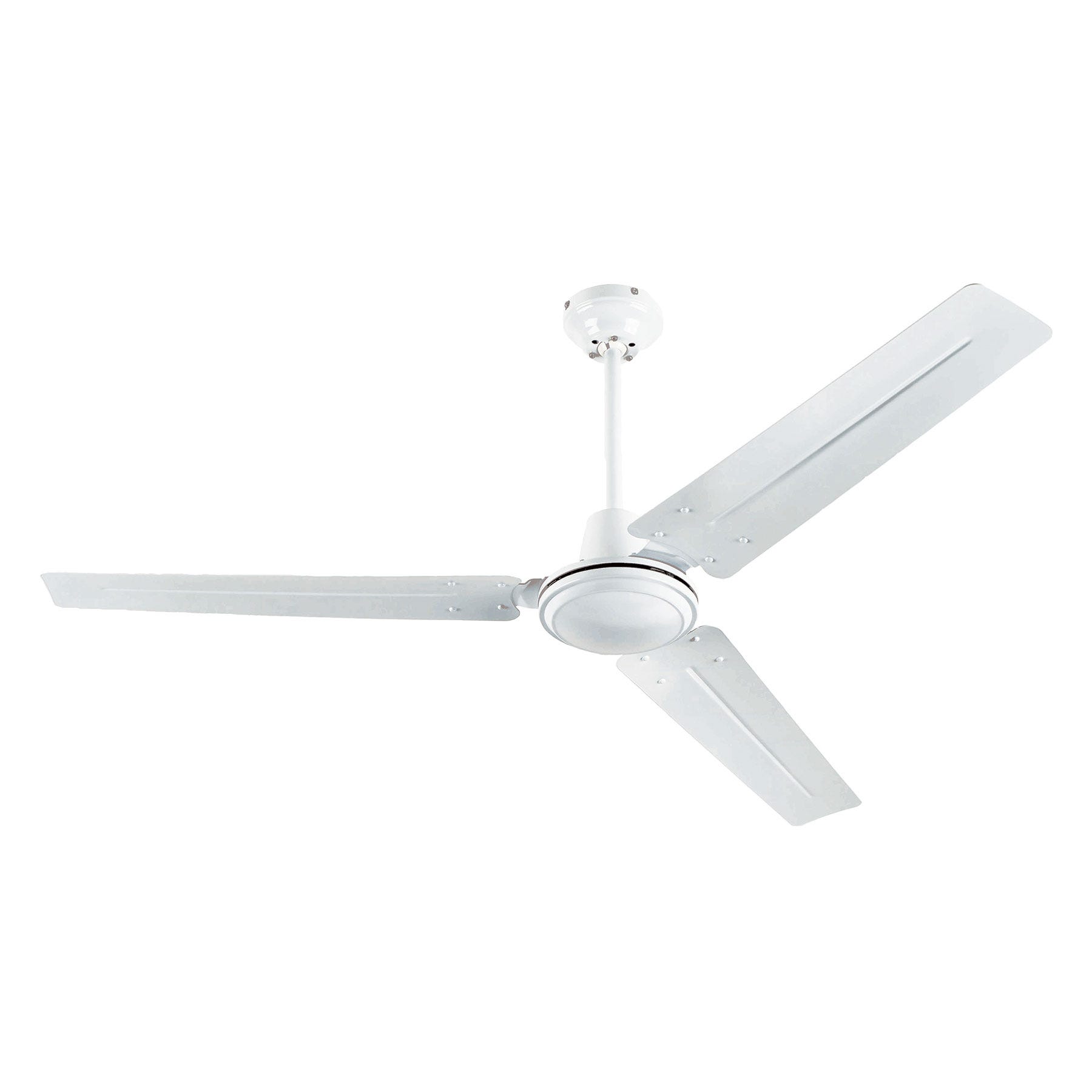 INDUSTRIAL, Ceiling Fan, White, 56 in.