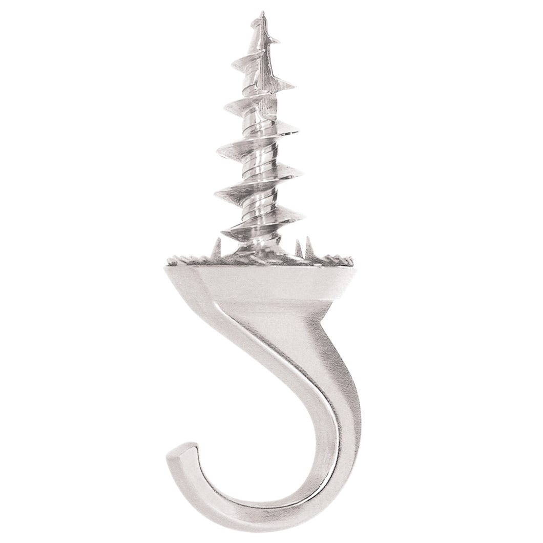DRILLERHOOK Ceiling Hook for Plant, White, 1/Pack